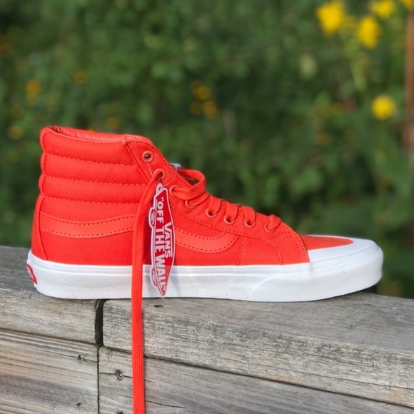 Vans Other - SALE 24 NWT Vans Monochrome Hi SK8 Reissue Pumpkin